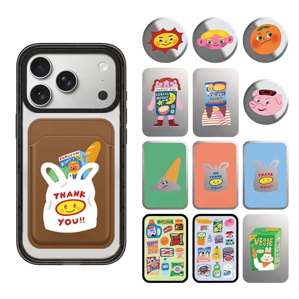 Phone Accessories Market - Penyangga Ponsel Magnetik Kartun untuk iPhone,