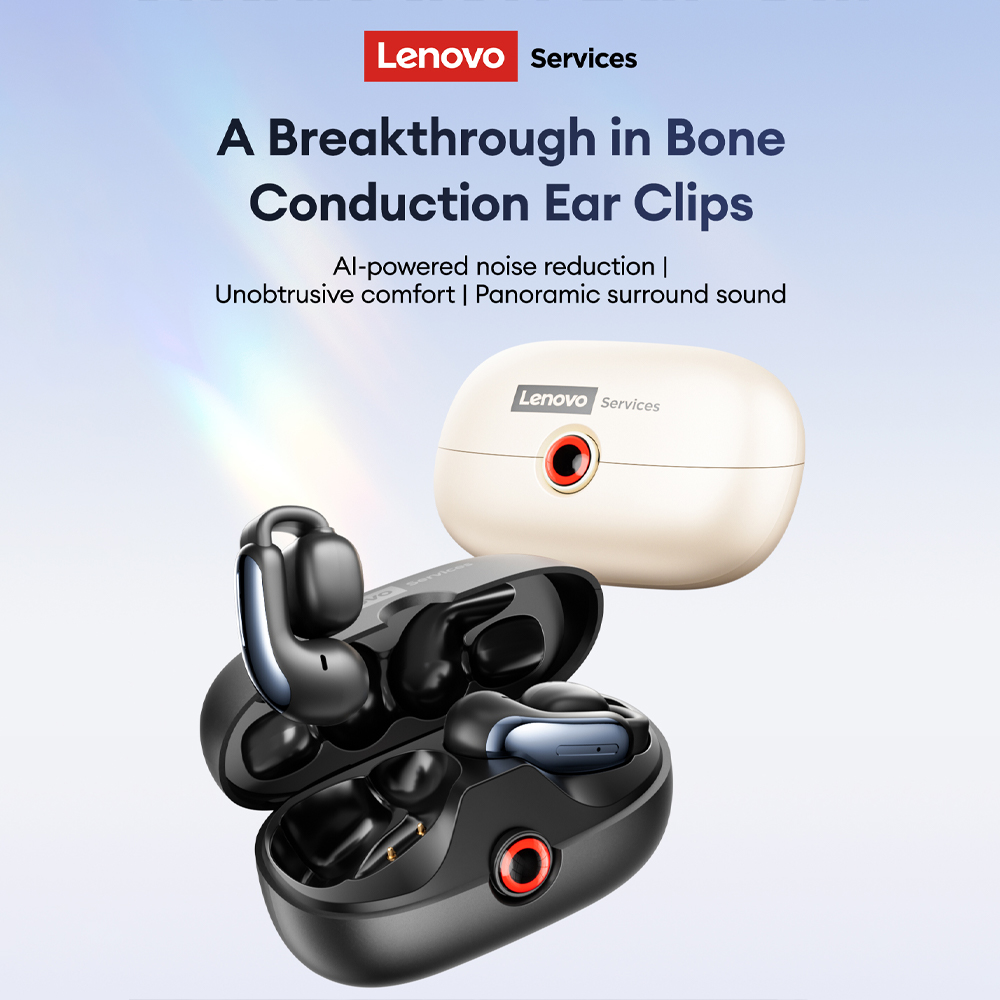 Wireless Earbuds Case - Lenovo LES-108 Earphone TWS Konduksi Tulang