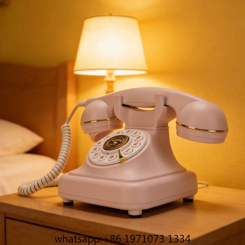 Retro Handset Phone - 【Baru】Telepon Rumah Bluetooth Retro dengan Speakerphone,