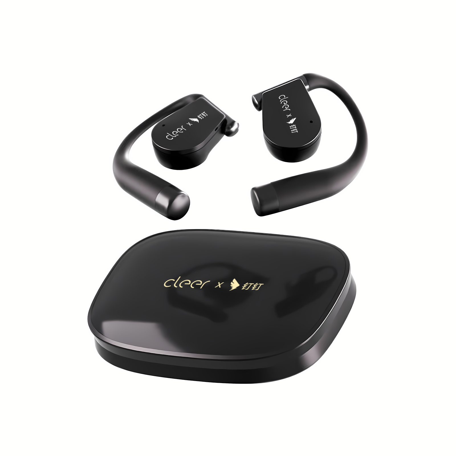 Wireless Earbuds Case - Earbud AI DingTalk H1, Rekaman Open-Ear