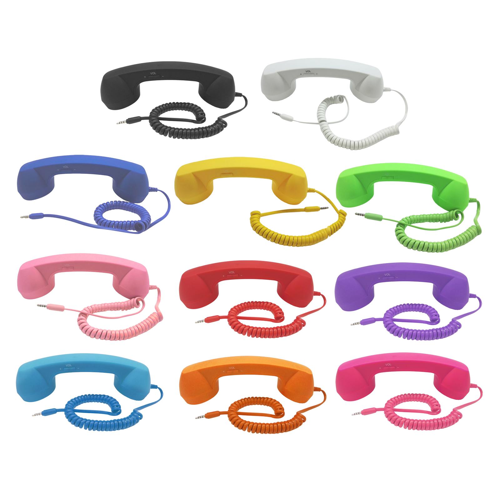 Retro Handset Phone - Handset telepon Retro 3.5mm, Speaker mikrofon