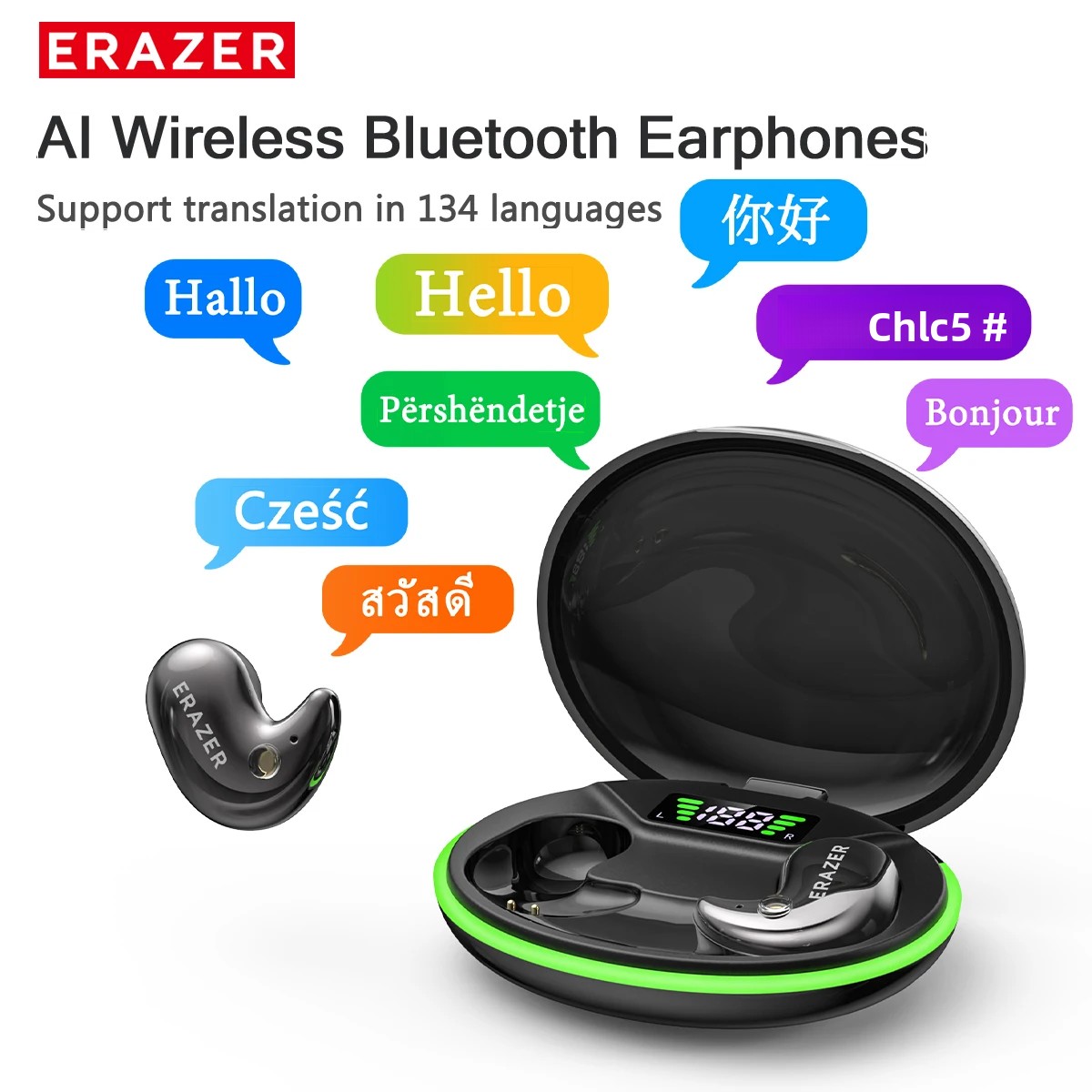 Wireless Earbuds Case - EARZER XF58 Headphone Bluetooth In-Ear Dengan