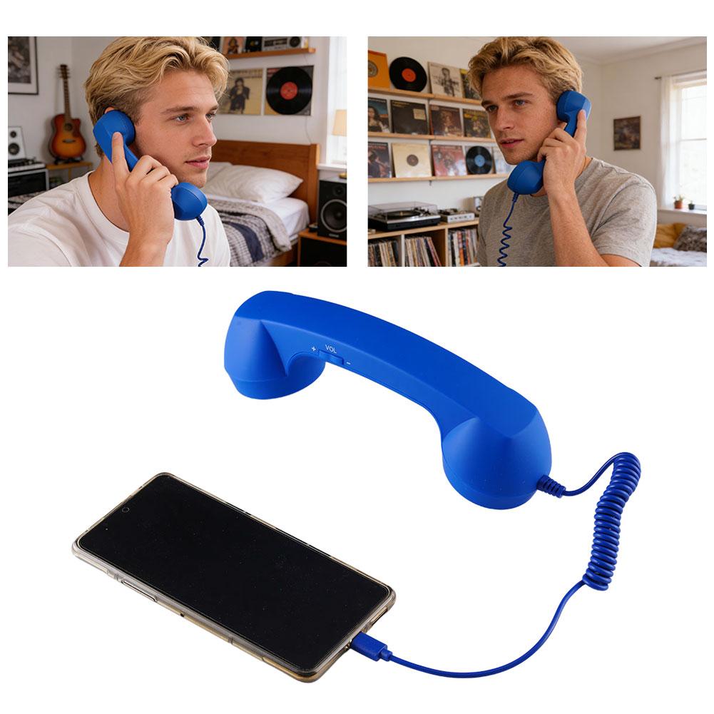 Retro Handset Phone - Humor Kreatif Retro Telepon Genggam Tipe-C