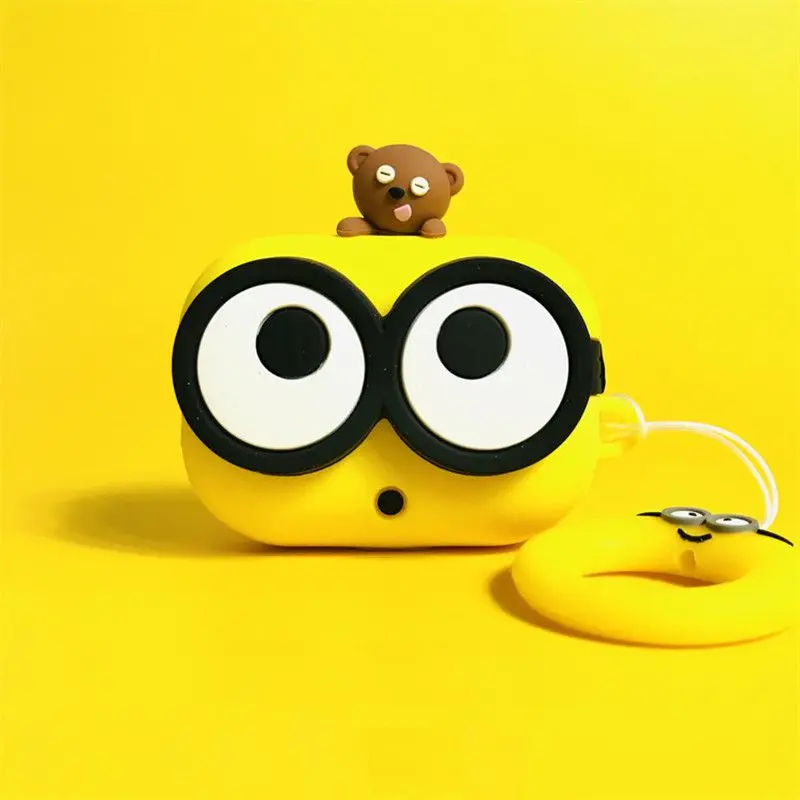 Wireless Earbuds Case - Casing Silikon Kartun Lucu Minion untuk