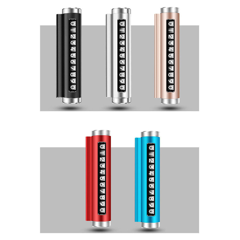 Phone Accessories For Car - Kartu Parkir Sementara Mobil Berbahan Logam,