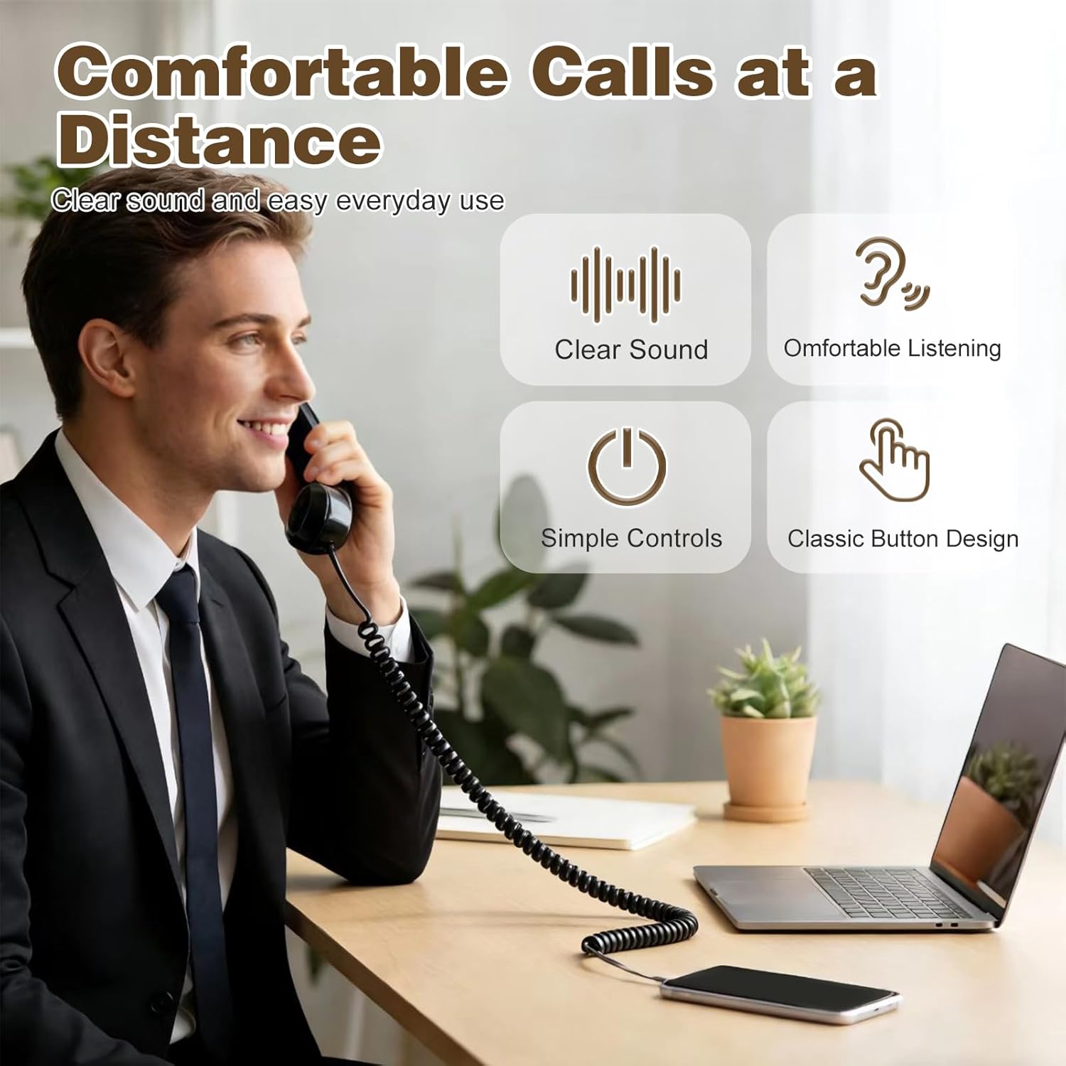 Handset Retro untuk Ponsel, Ha - Retro Handset Phone ulasan dan harga