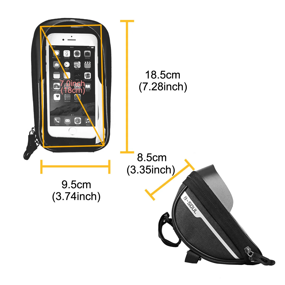Tas Sepeda untuk Rangka Depan, - Youtube Phone Accessories ulasan dan harga