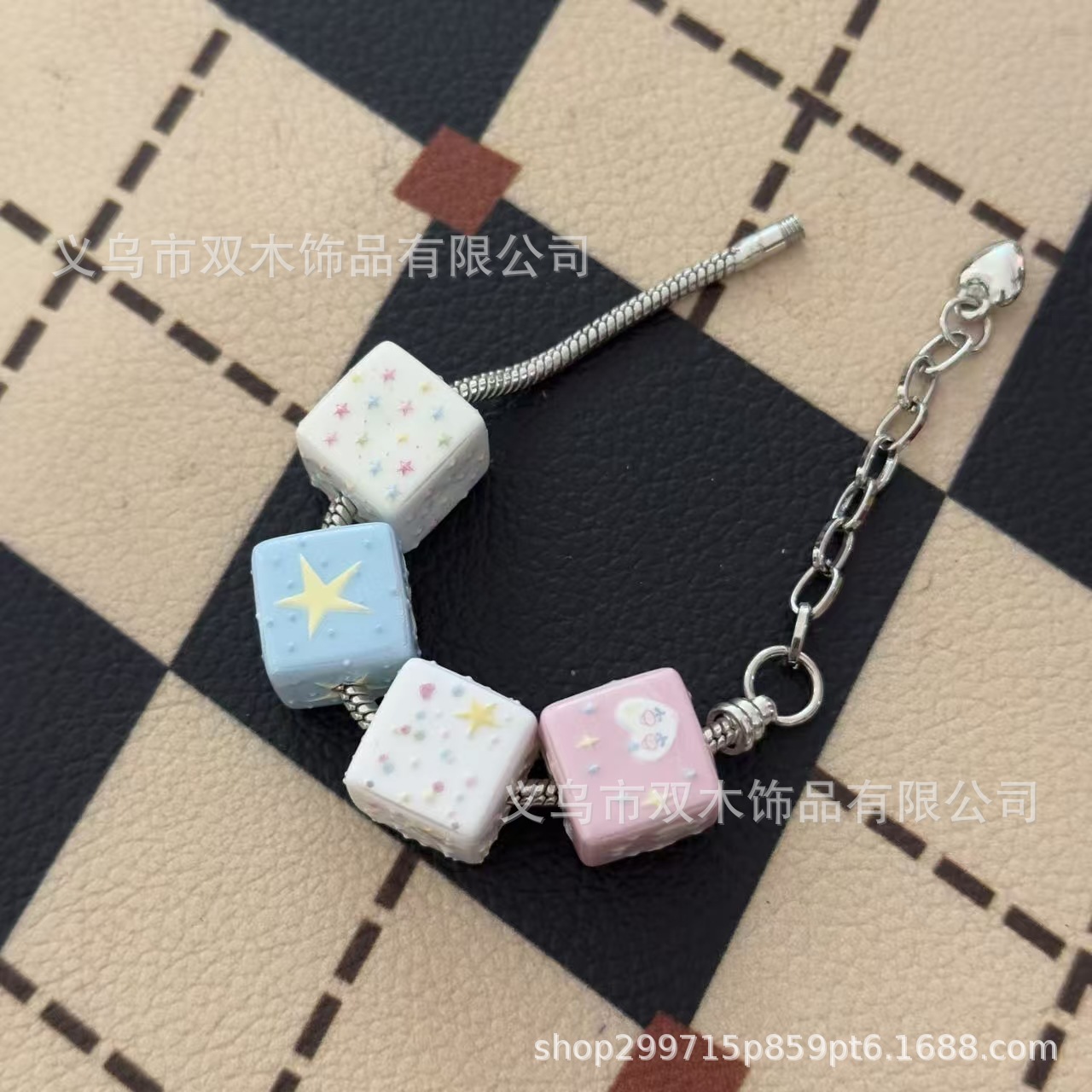 10 buah manik-manik persegi be - Phone Accessories Chain ulasan dan harga