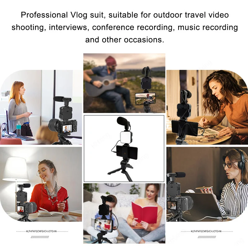 Kit Vlogging Ponsel Pintar den - Youtube Phone Accessories ulasan dan harga