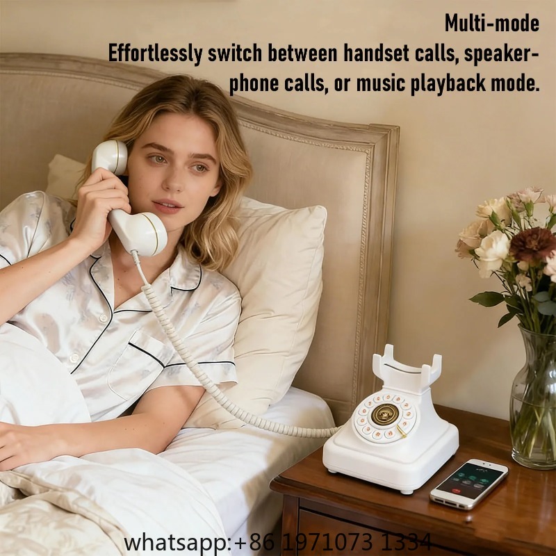 【Baru】Telepon Rumah Bluetooth  - Retro Handset Phone ulasan dan harga