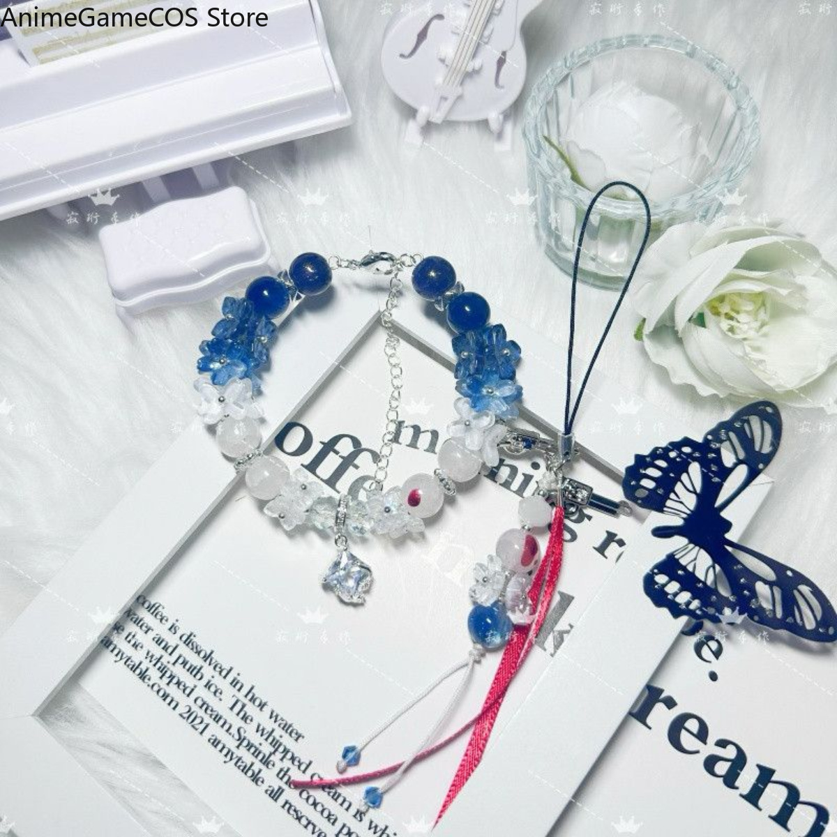 Gelang Handmade Anime Genshin  - Phone Accessories Chain ulasan dan harga