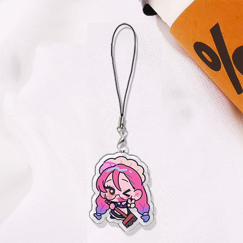 Gantungan Kunci Akrilik Cospla - Phone Accessories Chain ulasan dan harga
