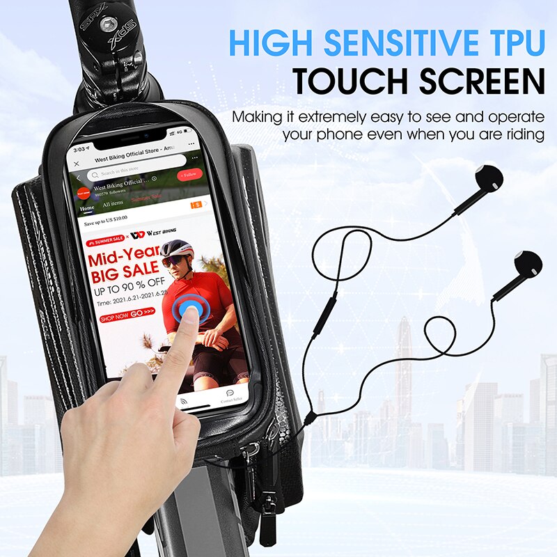 Tas Sepeda WEST BIKING untuk T - Youtube Phone Accessories ulasan dan harga
