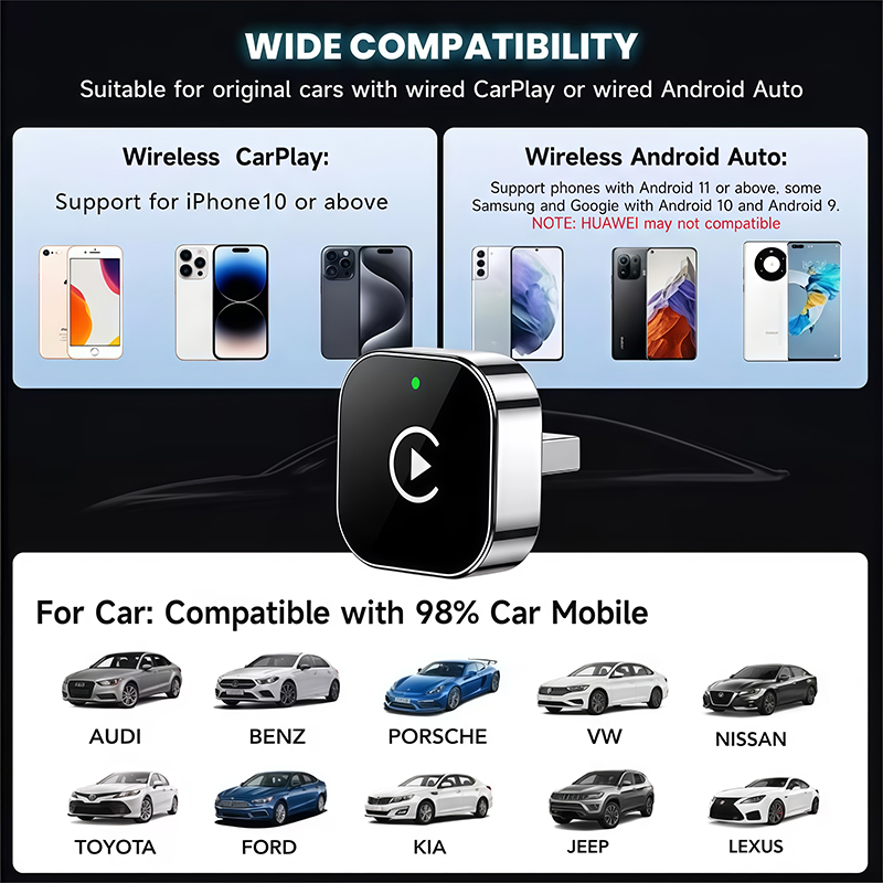 Adaptor CarPlay Nirkabel 2-in- - Phone Accessories Unique ulasan dan harga