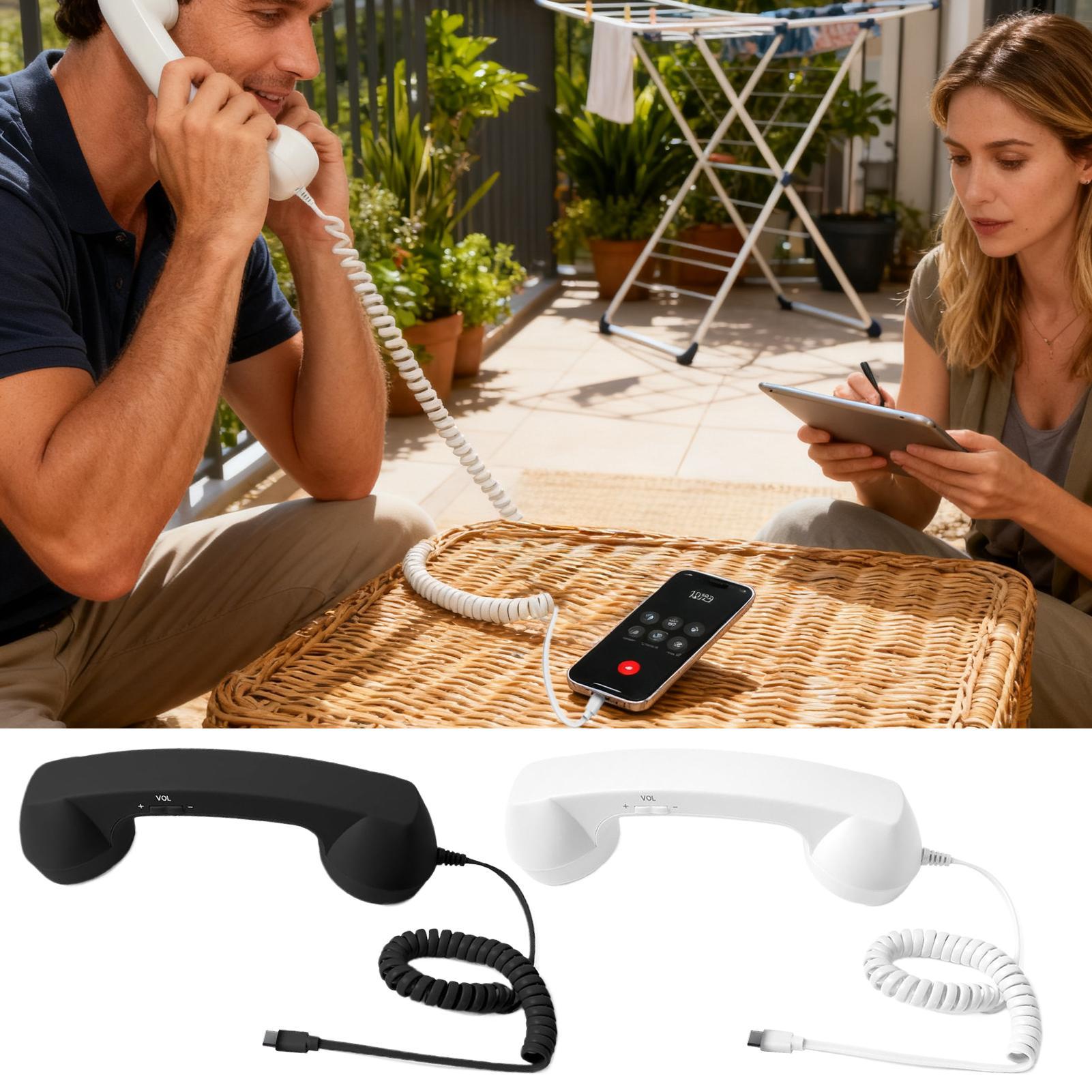 Telepon Retro Tipe-C Retro Kla - Retro Handset Phone ulasan dan harga