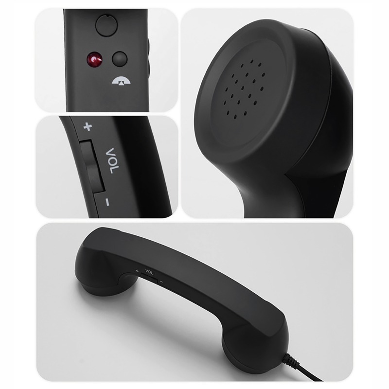 Headset Berkabel Plug and Play - Retro Handset Phone ulasan dan harga