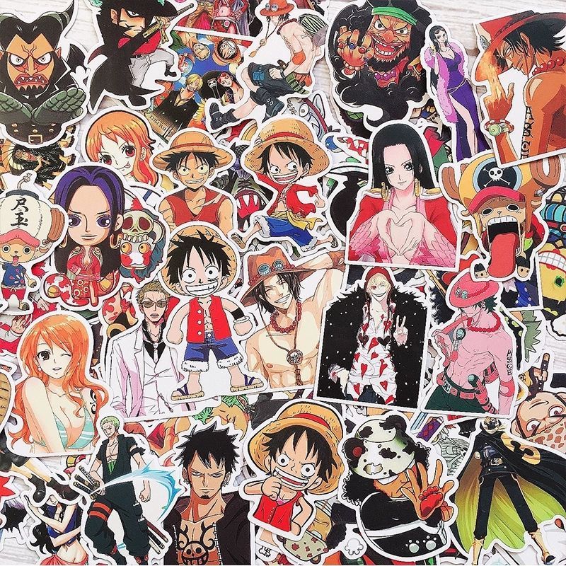 120 Buah Stiker One Piece Lucu - Phone Accessories Unique ulasan dan harga