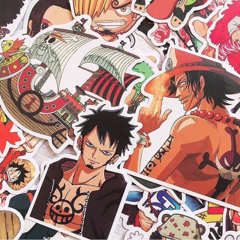 120 Buah Stiker One Piece Lucu - Phone Accessories Unique ulasan dan harga