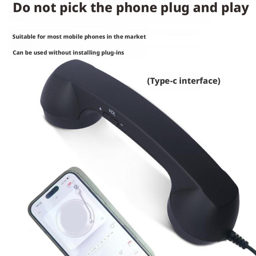 Penerima Telepon Retro Tipe-C/ - Retro Handset Phone ulasan dan harga