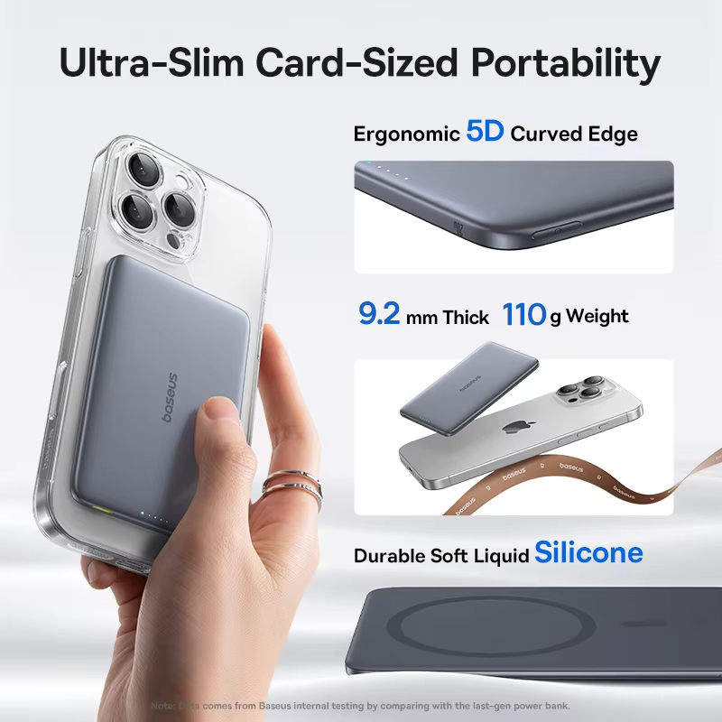Baseus 5000mAh Magnetic Power  - Power Bank Slim ulasan dan harga