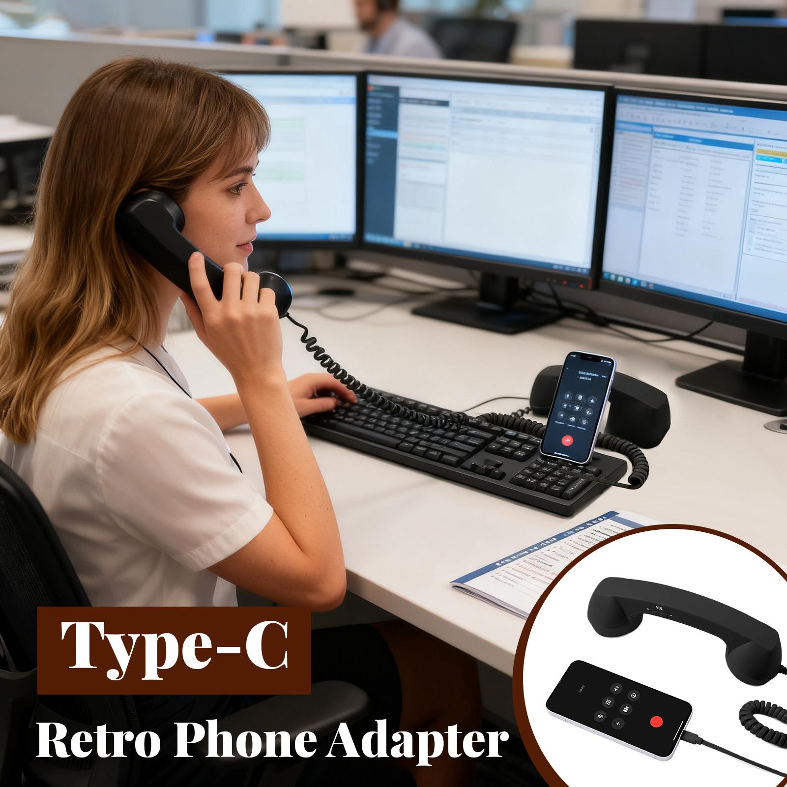 Adaptor Telepon Retro Tipe-C K - Retro Handset Phone ulasan dan harga