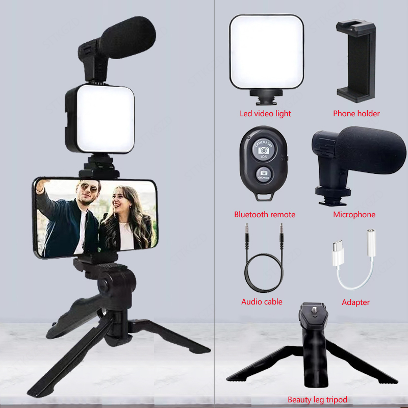 Kit Vlogging Smartphone AY49 D - Youtube Phone Accessories ulasan dan harga